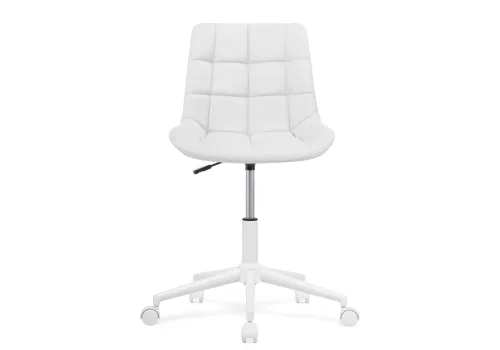 Компьютерное кресло Честер экокожа белая / белый 572592 Woodville, белый/экокожа, ножки/металл/белый, размеры - *920***490*600 фото 3