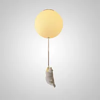 Светильник потолочный WASTY C D19 191732-23 ImperiumLoft белый на 1 лампу, основание белое в стиле современный скандинавский 