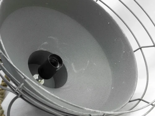 Светильник подвесной лофт Brentwood GRLSP-9878 Lussole серый 1 лампа, основание серое в стиле лофт  фото 3