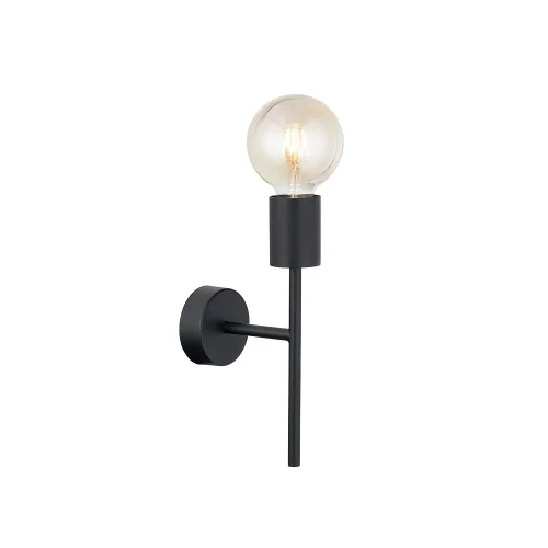 Бра Radius 7762-NW Nowodvorski чёрный на 1 лампу, основание чёрное в стиле лофт фото 3