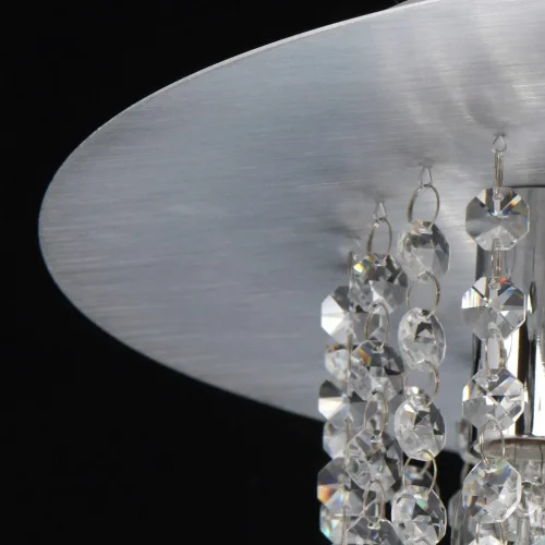 Люстра потолочная хрустальная Венеция 276014409 MW-Light прозрачная на 9 ламп, основание матовое серебро в стиле модерн  фото 10