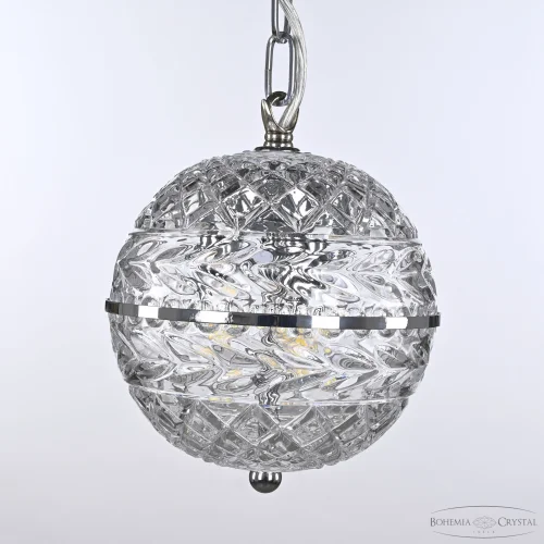 Светильник подвесной 5479/17 Ni Clear/M-1F Bohemia Ivele Crystal прозрачный 3 лампы, основание никель в стиле классический  фото 5