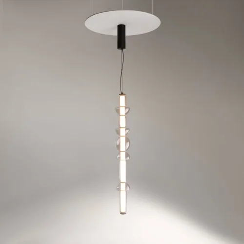 Светильник подвесной LED Cosmo MOD210PL-L39B3K Maytoni белый прозрачный на 1 лампу, основание чёрное в стиле современный хай-тек фото 7