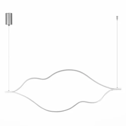 Светильник подвесной LED Cortile SL6106.103.65 ST-Luce никель на 1 лампу, основание никель в стиле хай-тек 