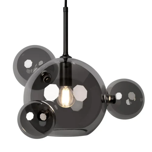 Светильник подвесной Bolle 2029-P4 mini LOFT IT чёрный 1 лампа, основание чёрное в стиле современный молекула шар фото 5