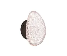 Бра LED Юнни 07693-MW,29 Kink Light прозрачный на 1 лампу, основание чёрное в стиле современный 