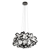 Люстра подвесная Слизия / Clizia 10231/530 Black LOFT IT чёрная белая на 3 лампы, основание в стиле Люстра подвесная Слизия / Clizia 10231/530 Black LOFT IT чёрная белая на 3 лампы, основание в стиле