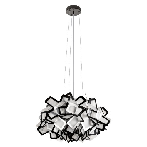 Люстра подвесная Слизия / Clizia 10231/530 Black LOFT IT чёрная белая на 3 лампы, основание в стиле Люстра подвесная Слизия / Clizia 10231/530 Black LOFT IT чёрная белая на 3 лампы, основание в стиле