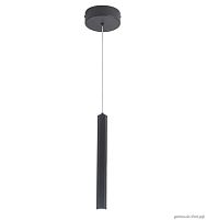Светильник подвесной LED ST614.413.06 ST-Luce чёрный 1 лампа, основание чёрное в стиле хай-тек трубочки