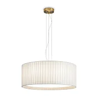 Люстра подвесная Pareo FR5590PL-01BS1 Freya белая на 6 ламп, основание латунь в стиле современный прованс Люстра подвесная Pareo FR5590PL-01BS1 Freya белая на 6 ламп, основание латунь в стиле современный прованс