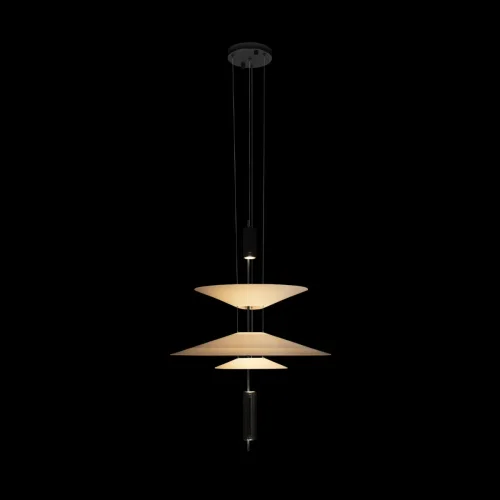 Светильник подвесной Skylar 10244/B Black LOFT IT белый 3 лампы, основание чёрное в стиле современный  фото 2