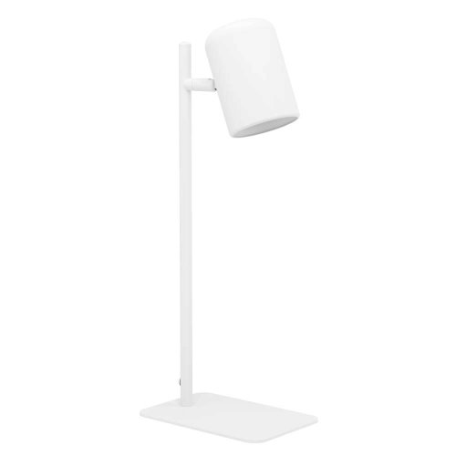 Настольная лампа офисная Ceppino 98856 Eglo белая 1 лампа, основание белое металл в стиле современный 