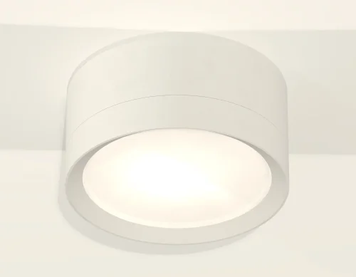 Светильник накладной XS8101001 Ambrella light белый 1 лампа, основание белое в стиле хай-тек круглый фото 3