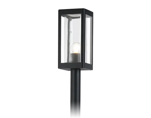 Парковый светильник ST2425 Ambrella light уличный IP54 чёрный 1 лампа, плафон прозрачный в стиле хай-тек современный E27 фото 4