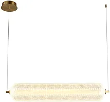 Светильник подвесной LED Cedrello OML-68813-01 Omnilux прозрачный на 1 лампу, основание латунь в стиле современный 