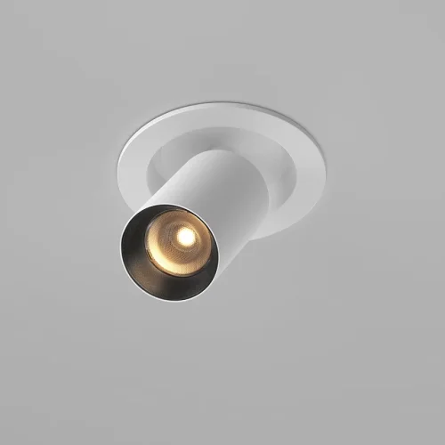 Светильник точечный LED Focus LED C071CL-7W2.7K-WB Maytoni белый на 1 лампу, основание белое в стиле современный хай-тек трубочки