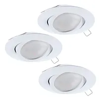 Светильник точечный LED TEDO 31683 Eglo белый на 3 лампы, основание белое в стиле современный 