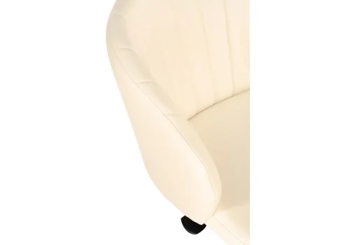 Компьютерное кресло Пард экокожа слоновая кость 464225 Woodville, бежевый/экокожа, ножки/пластик/белый, размеры - *870***590*600 фото 7