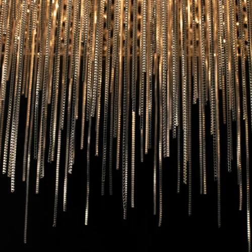 Люстра подвесная Opera 10406/850L LOFT IT никель на 4 лампы, основание никель в стиле арт-деко фото 10