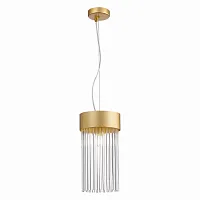 Светильник подвесной Contatto SL1225.203.01 ST-Luce прозрачный 1 лампа, основание золотое в стиле современный 