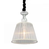 Светильник подвесной Belluno OML-79106-01 Omnilux бежевый 1 лампа, основание бронзовое в стиле классический 
