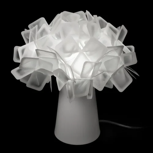 Настольная лампа LED Clizia 10231T White LOFT IT прозрачная 1 лампа, основание белое металл в стиле современный  фото 4