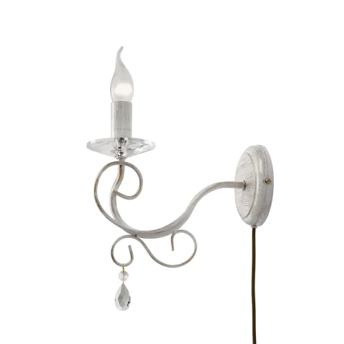 Бра в розетку V1301/1A Vitaluce без плафона на 1 лампу, основание белое в стиле классический фото 4