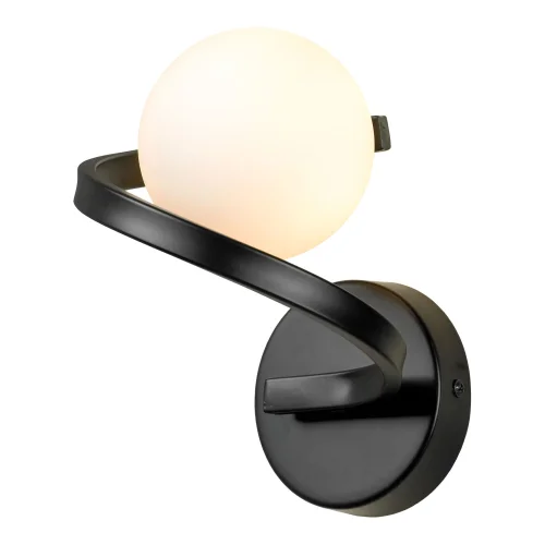 Бра Linn LSP-8873 Lussole белый на 1 лампа, основание чёрное в стиле современный  фото 6