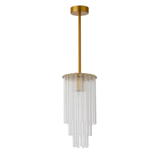 Светильник подвесной Аделард 642018201 MW-Light прозрачный 1 лампа, основание латунь в стиле современный 