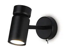 Бра с выключателем TA13184 Ambrella light чёрный 1 лампа, основание чёрное в стиле хай-тек модерн 