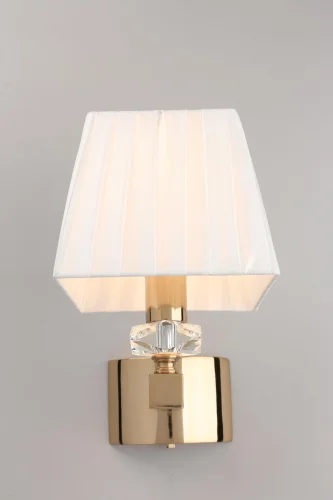 Бра Dominka APL.722.11.01 Aployt белый на 1 лампа, основание золотое в стиле современный  фото 6