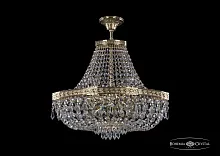 Люстра потолочная хрустальная 19273/H1/45IV G Bohemia Ivele Crystal прозрачная на 6 ламп, основание золотое в стиле классический sp