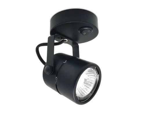 Бра с выключателем Techno spot TA102 Ambrella light чёрный на 1 лампа, основание чёрное в стиле современный хай-тек  фото 3