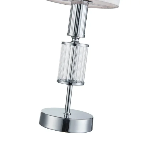 Настольная лампа Laciness 2607-1T Favourite белая 1 лампа, основание хром стекло металл в стиле современный  фото 3