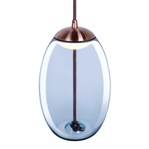 Светильник подвесной LED Knot 8133-A mini LOFT IT голубой 1 лампа, основание медь в стиле современный  фото 5