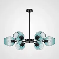 Люстра на штанге MARINE B 6 Black/Blue 189679-26 ImperiumLoft голубая на 6 ламп, основание чёрное в стиле скандинавский Люстра на штанге MARINE B 6 Black/Blue 189679-26 ImperiumLoft голубая на 6 ламп, основание чёрное в стиле скандинавский