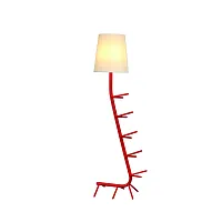 Торшер Centipede 7256 Mantra  белый 1 лампа, основание красное в стиле модерн
