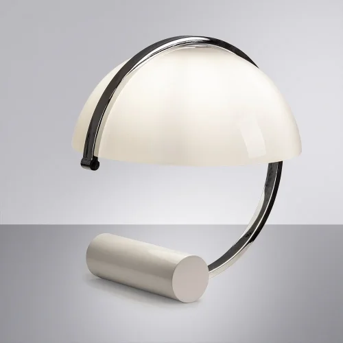 Настольная лампа Brava A5056LT-1CC Arte Lamp белая 1 лампа, основание хром металл в стиле современный  фото 2