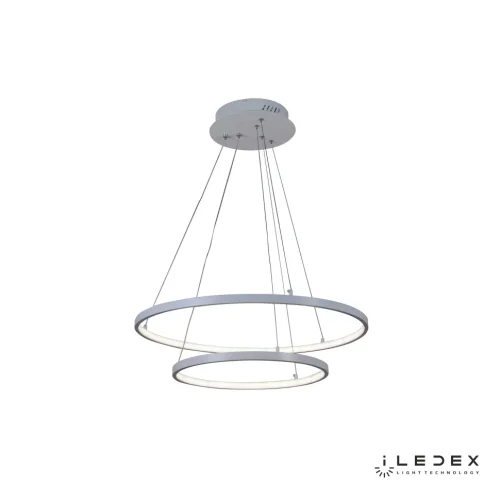Светильник подвесной LED с пультом Axis D098-2 (600x400) WH iLedex белый 1 лампа, основание белое в стиле современный хай-тек с пультом кольца фото 2
