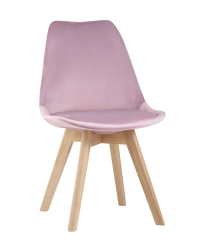Стул FRANKFURT велюр, розовый УТ000003741 Stool Group, розовый/велюр, ножки/дерево/бежевый, размеры - ****480*570