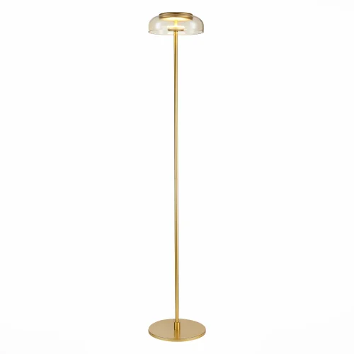 Торшер LED Lazio SL6002.205.01 ST-Luce  янтарный 1 лампа, основание золотое в стиле современный
