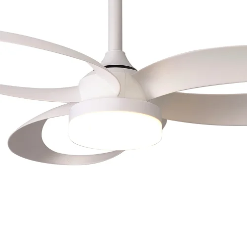 Люстра c вентилятором LED Infinity Fan 8700 Mantra белая на 1 лампу, основание белое в стиле современный с пультом фото 3