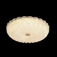 Светильник потолочный LED с пультом SOLARIS PL400 Crystal Lux прозрачный на 1 лампу, основание золотое в стиле современный 