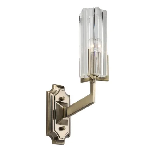 Бра Ledro OML-69901-01 Omnilux прозрачный на 1 лампу, основание матовое золото в стиле классический 