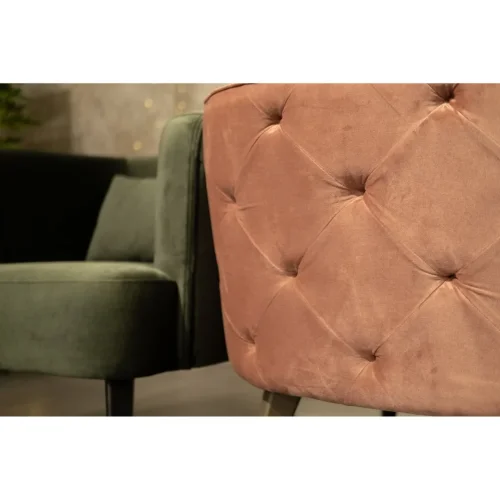 Кресло Gloria 700955 Milosh Tendence, розовый/велюр, ножки/дерево/серый, размеры - 730**800*800**мм фото 5