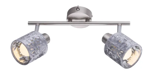 Спот с 2 лампами ALYS 54122-2 Globo серый E14 в стиле современный 