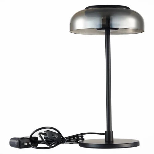 Настольная лампа LED Lazio SL6002.404.01 ST-Luce чёрная серая 1 лампа, основание чёрное металл в стиле современный  фото 2