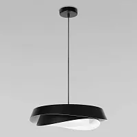 Светильник подвесной LED Petale 10256P Black LOFT IT чёрный на 1 лампу, основание чёрное в стиле современный 