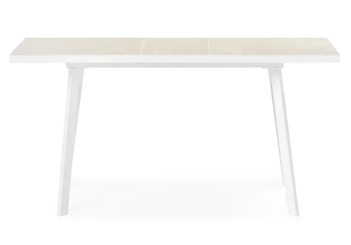 Стеклянный стол Маккензи 120(150)х70х77 латте / белый 551090 Woodville столешница бежевая из стекло лдсп фото 3