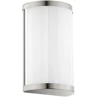 Бра LED CUPELLA 95774 Eglo белый на 2 лампы, основание никель серое в стиле современный 